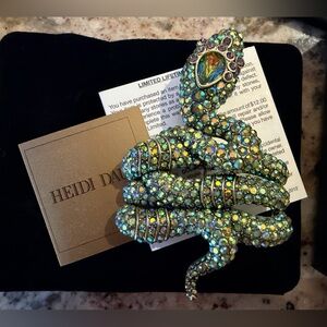 Heidi Daus  -NEW Gorgeous Glimmer Snake Pin